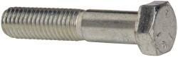 Made in USA - 1/2-13 UNC, 2-1/2" Length Under Head Hex Head Cap Screw - Partially Threaded, Grade 5 Steel, Zinc-Plated Finish, 3/4" Hex - Benchmark Tooling