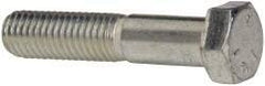 Made in USA - 1/2-13 UNC, 2-1/2" Length Under Head Hex Head Cap Screw - Partially Threaded, Grade 5 Steel, Zinc-Plated Finish, 3/4" Hex - Benchmark Tooling