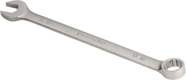 Armstrong - 13/16" 12 Point Offset Combination Wrench - 15° Offset Angle, 11-3/4" OAL, Steel, Satin Finish - Benchmark Tooling