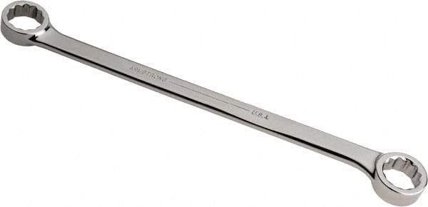 Armstrong - 22mm x 24mm 12 Point Offset Box Wrench - Double End, 13-3/4" OAL, Steel, Chrome Finish, 15° Offset - Benchmark Tooling