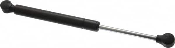 Value Collection - 0.32" Rod Diam, 0.75" Tube Diam, 120 Lb Capacity, Fixed Force Gas Spring - 11.9" Extended Length, 3.5" Stroke Length, Plastic Ball Socket, Black Nitride Piston - Benchmark Tooling