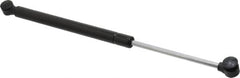 Value Collection - 0.32" Rod Diam, 0.75" Tube Diam, 20 Lb Capacity, Fixed Force Gas Spring - 15.25" Extended Length, 5" Stroke Length, Plastic Ball Socket, Black Nitride Piston - Benchmark Tooling