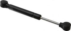 Value Collection - 0.24" Rod Diam, 0.59" Tube Diam, 60 Lb Capacity, Fixed Force Gas Spring - 7.5" Extended Length, 2" Stroke Length, Plastic Ball Socket, Black Nitride Piston - Benchmark Tooling