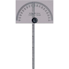 Mitutoyo - Round & Rectangular Head Protractors Head Type: Square Head Blade Length (Inch): 6 - Benchmark Tooling