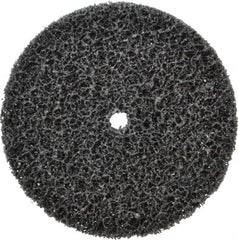 3M - 6" Very Coarse Grade Silicon Carbide Deburring Disc - 1/2" Center Hole, Arbor Connection, Black, 4,000 Max RPM - Benchmark Tooling