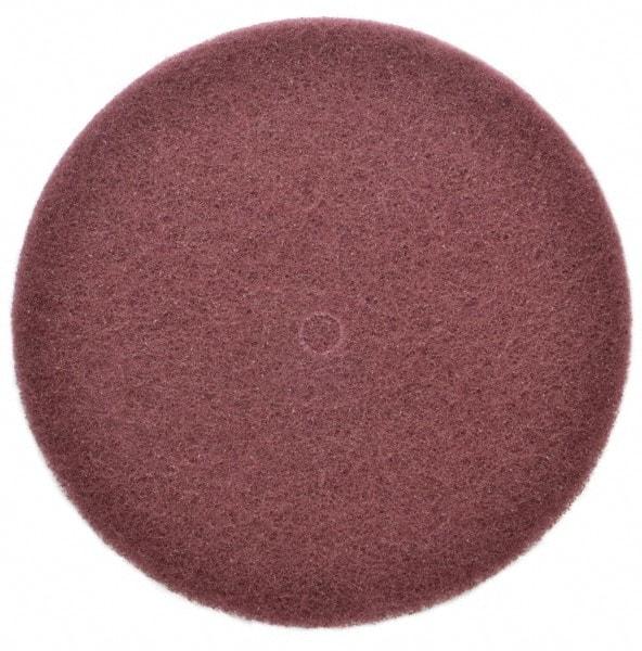 3M - 8" Very Fine Grade Aluminum Oxide Deburring Disc - 1/2" Center Hole, Arbor Connection, Maroon, 3,000 Max RPM - Benchmark Tooling