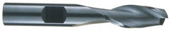 RobbJack - 13/32", 1" LOC, 7/16" Shank Diam, 2-3/4" OAL, 2 Flute, Solid Carbide Square End Mill - Single End, Uncoated, Spiral Flute, 30° Helix, Centercutting, Right Hand Cut, Right Hand Flute, Series NR-204 - Benchmark Tooling
