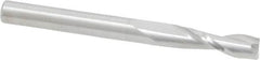 RobbJack - 3/16", 5/8" LOC, 3/16" Shank Diam, 2" OAL, 2 Flute, Solid Carbide Square End Mill - Single End, Uncoated, Spiral Flute, 30° Helix, Centercutting, Right Hand Cut, Right Hand Flute, Series NR-204 - Benchmark Tooling