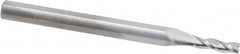 RobbJack - 5/64", 1/4" LOC, 1/8" Shank Diam, 1-1/2" OAL, 3 Flute, Solid Carbide Square End Mill - Single End, Uncoated, Spiral Flute, 30° Helix, Centercutting, Right Hand Cut, Right Hand Flute, Series NR-303 - Benchmark Tooling