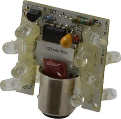 Eaton Cutler-Hammer - LED Lamp, Red, Steady, Stackable Tower Light Module - 120 VAC/VDC, 24 Milliamp, IP65 Ingress Rating, 4, 13, 4X NEMA Rated, Base Mount - Benchmark Tooling