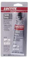 Loctite - 70ml High Performance RTV Silicone Gasket Maker - -75 to 625°F, Grey, Comes in Tube - Benchmark Tooling