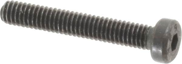 Value Collection - M4x0.70 Metric Coarse Hex Socket Drive, Low Socket Cap Screw - Grade 10.9 Alloy Steel, Black Oxide Finish, Partially Threaded, 25mm Length Under Head - Benchmark Tooling