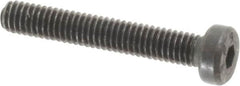 Value Collection - M4x0.70 Metric Coarse Hex Socket Drive, Low Socket Cap Screw - Grade 10.9 Alloy Steel, Black Oxide Finish, Partially Threaded, 25mm Length Under Head - Benchmark Tooling