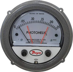 Dwyer - 25 Max psi, 4% Accuracy, NPT Thread Photohelic Pressure Switch - 1/8 Inch Thread, 1/4 Inch Water Column, 120°F Max - Benchmark Tooling