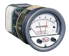 Dwyer - 35 Max psi, 2% Accuracy, NPT Thread Photohelic Pressure Switch - 1/8 Inch Thread, 15 Maximum PSI, 120°F Max - Benchmark Tooling