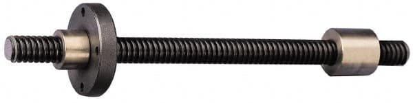 Keystone Threaded Products - TR65x12.0 Acme, 2m Long, Alloy Steel Trapezoidal Roll Metric Threaded Rod - Black Oxide Finish, Right Hand Thread - Benchmark Tooling