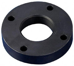 Keystone Threaded Products - 0.562-18 Int Thread, 1/4 - 3/8" Bar Diam, 2.6" Flange OD x 0.53" Thickness Precision Acme Mounting Flange - 4 Mounting Holes, Black Oxide Finish, Carbon Steel - Benchmark Tooling