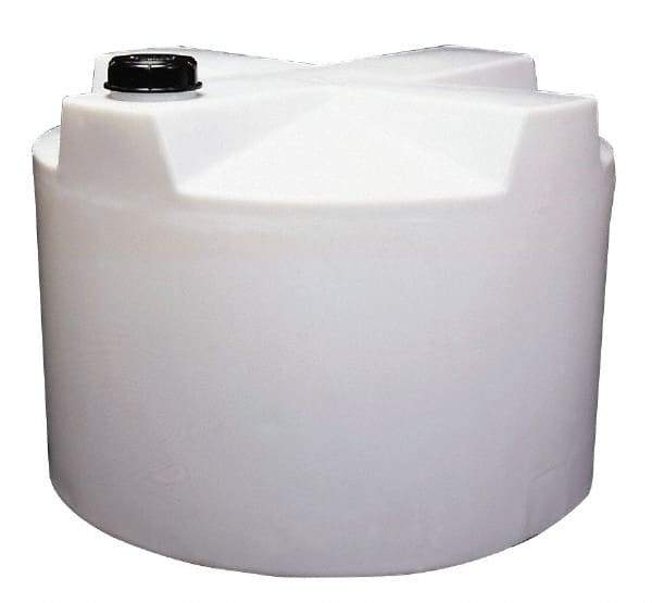 Made in USA - 220 Gallon Cylindrical Polyethylene Closed Top Tank - 63" High x 35" Diam - Benchmark Tooling