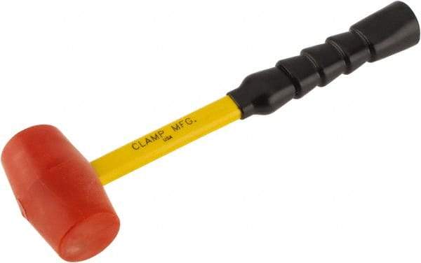 No-Mar - 1-3/8 Lb Head 2-1/16" Face Urethane Hammer - Fiberglass Handle - Benchmark Tooling