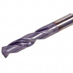 Iscar - 16.6mm 140° Spiral Flute Solid Carbide Screw Machine Drill Bit - Benchmark Tooling