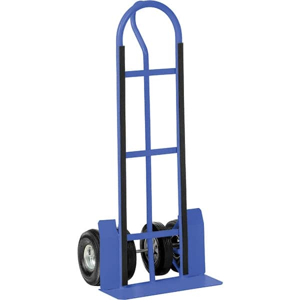 Vestil - 600 Lb Capacity 52" OAH Hand Truck - P Handle, Steel, Pneumatic Wheels - Benchmark Tooling