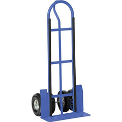 Vestil - 600 Lb Capacity 52" OAH Hand Truck - P Handle, Steel, Pneumatic Wheels - Benchmark Tooling