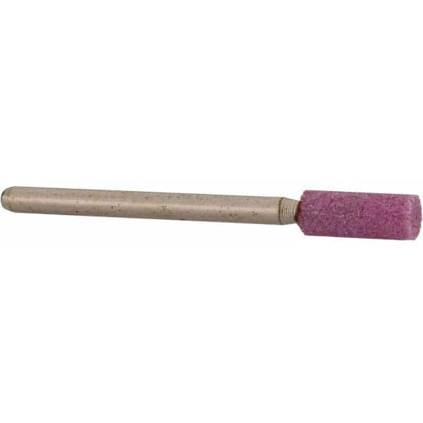 Grier Abrasives - 3/16 x 1/2" Head Diam x Thickness, W154, Cylinder, Aluminum Oxide Mounted Point - Benchmark Tooling