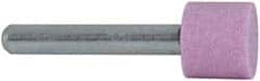 Grier Abrasives - 5/8 x 1/2" Head Diam x Thickness, W194, Cylinder, Aluminum Oxide Mounted Point - Benchmark Tooling