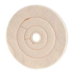 Dico - 8" Diam x 1/2" Thick Unmounted Buffing Wheel - Cushion Sewn, 1" Arbor Hole, Medium Density - Benchmark Tooling