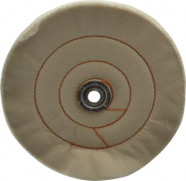 Dico - 8" Diam x 3/4" Thick Unmounted Buffing Wheel - Cushion Sewn, 1/2" Arbor Hole, Medium Density - Benchmark Tooling