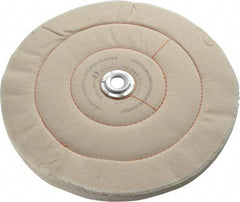 Dico - 10" Diam x 3/4" Thick Unmounted Buffing Wheel - Cushion Sewn, 1/2" Arbor Hole, Medium Density - Benchmark Tooling