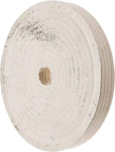 Divine Brothers - 10" Diam x 1" Thick Unmounted Buffing Wheel - Polishing Wheel, 1-1/4" Arbor Hole - Benchmark Tooling