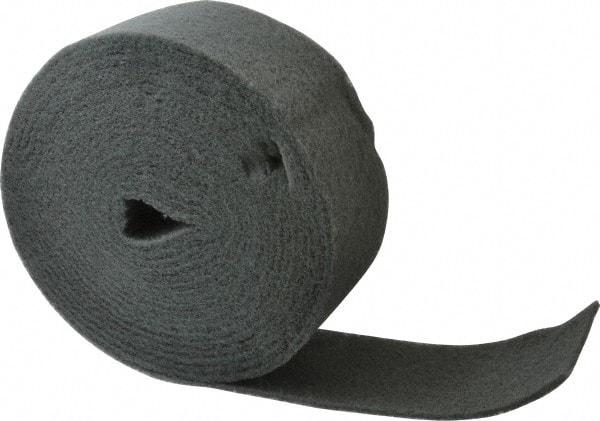 Superior Abrasives - 30' Long x 4" Wide Nonwoven Roll - Very Fine Grade, Gray, Silicon Carbide - Benchmark Tooling