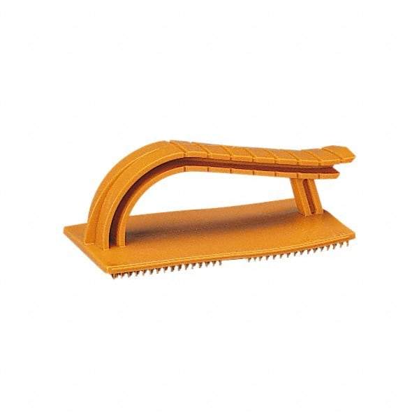 Standard Abrasives - 3-5/8" Wide Plastic Hand Pad Holder with Backing Pad Attachment - Compatible with Scouring Pads - Benchmark Tooling