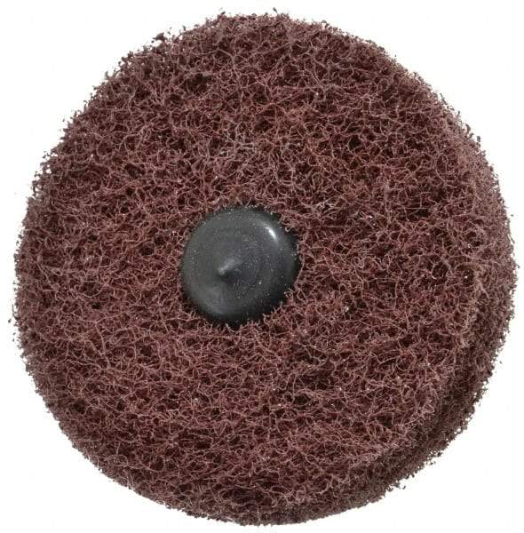 Standard Abrasives - 3" Diam, Medium Mounted Scrubber Buffing Wheel - 2 Ply, Medium Grade, 1/4" Shank Diam, 8,000 RPM - Benchmark Tooling