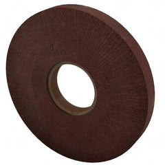 Made in USA - 8" Diam 220 Grit Aluminum Oxide Unmounted Flap Wheel - 3" Hole, 1" Wide, Density 7, Nonwoven, Grade Very Fine, 3,200 Max RPM - Benchmark Tooling