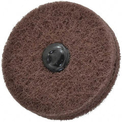 Standard Abrasives - 3" Diam, Medium Mounted Scrubber Buffing Wheel - 2 Ply, Very Fine Grade, 1/4" Shank Diam, 8,000 RPM - Benchmark Tooling