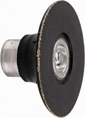 Standard Abrasives - 2" Diam Quick-Change Disc Backing Pad - 1/4" Shank Diam, Medium Density, 25,000 RPM, SocAtt Compatible - Benchmark Tooling