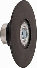 Standard Abrasives - 3" Diam Quick-Change Disc Backing Pad - 1/4" Shank Diam, Medium Density, 20,000 RPM, SocAtt Compatible - Benchmark Tooling
