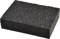 Made in USA - 2-3/4" Wide x 3-3/4" Long, Coarse & Medium Grade Sanding Sponge - 36 & 60 Grit, 1" Thick - Benchmark Tooling