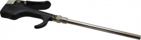 Coilhose Pneumatics - Safety Extension Tube Thumb Lever Blow Gun - 1/4 NPT, 6" Tube Length, Zinc - Benchmark Tooling