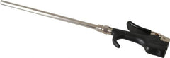 Coilhose Pneumatics - Safety Extension Tube Thumb Lever Blow Gun - 1/4 NPT, 8" Tube Length, Zinc - Benchmark Tooling