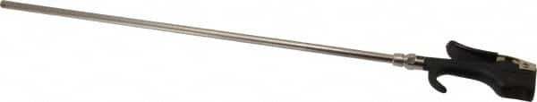 Coilhose Pneumatics - Safety Extension Tube Thumb Lever Blow Gun - 1/4 NPT, 16" Tube Length, Zinc - Benchmark Tooling