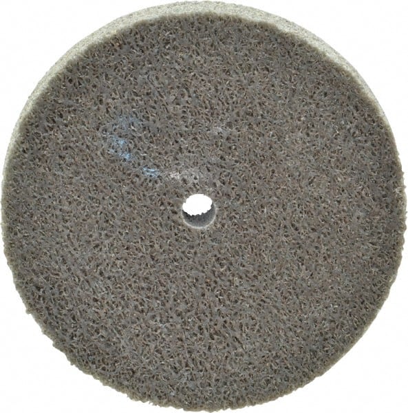 Standard Abrasives - 3" Diam, 1/4" Center Hole, Medium Grade, Aluminum Oxide Deburring Wheel - Exact Industrial Supply