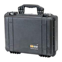 Pelican Products, Inc. - 6-23/32" Wide x 12-57/64" High, Clamshell Hard Case - Black, Polypropylene - Benchmark Tooling