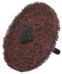 Standard Abrasives - 3" Diam, Medium Mounted Scrubber Buffing Wheel - Exact Industrial Supply