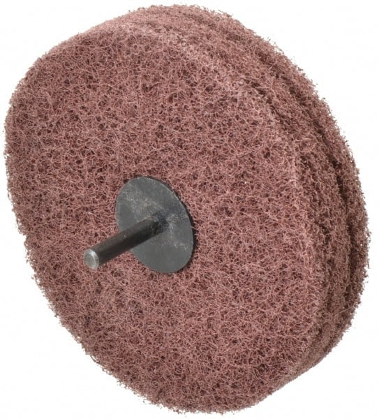 Standard Abrasives - 5" Diam, Medium Mounted Scrubber Buffing Wheel - Benchmark Tooling