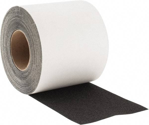 NMC - Black Solid Color Anti-Slip Vinyl Tape - 6" Wide x 60' Long x 0.05" Thick, Heavy/High Traffic - Benchmark Tooling