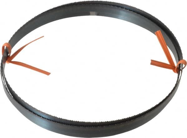 Disston - 14 TPI, 6' 8" Long x 1/2" Wide x 0.025" Thick, Welded Band Saw Blade - Carbon Steel, Toothed Edge, Raker Tooth Set, Flexible Back, Contour Cutting - Benchmark Tooling