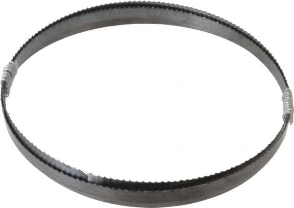 Disston - 6 TPI, 6' 9" Long x 1/2" Wide x 0.025" Thick, Welded Band Saw Blade - Carbon Steel, Toothed Edge, Raker Tooth Set, Flexible Back, Contour Cutting - Benchmark Tooling